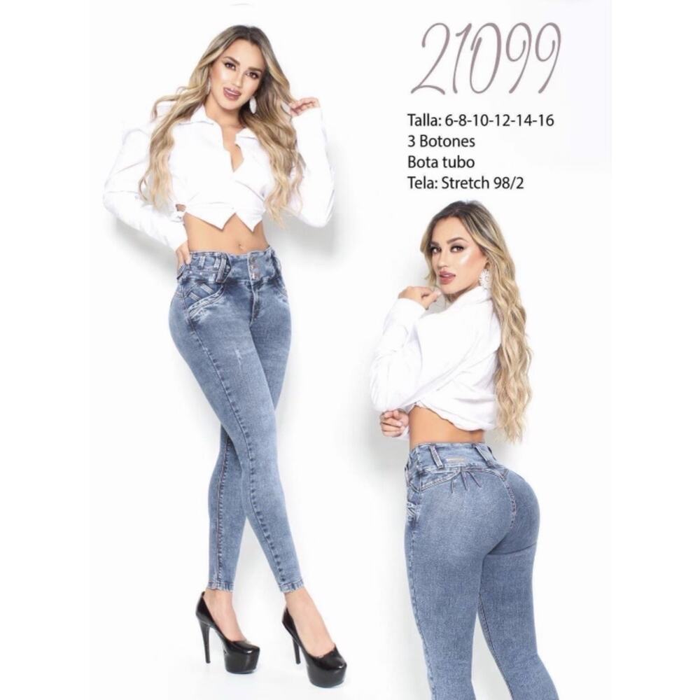 Tummy Control Colombian Jeans Butt Lift Size 12 Stretch